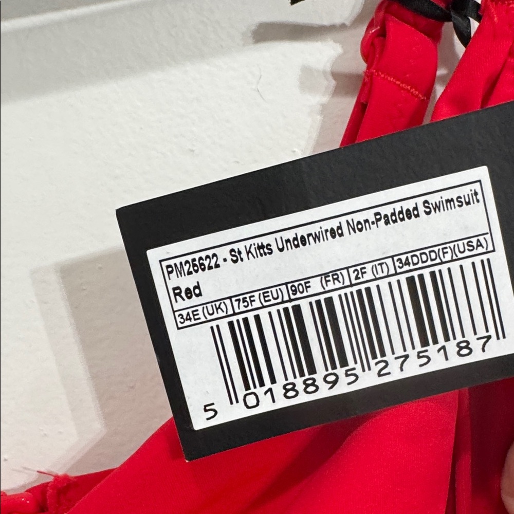 Pour Moi Red One Piece Swimsuit Size 34DDD - Picture 5 of 5